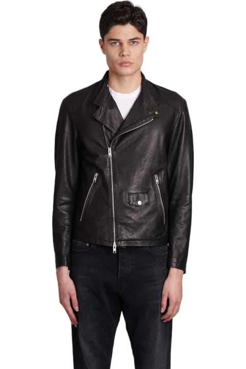 DFour Coats & Jackets for Men DFour Leather Jacket In Black Leather