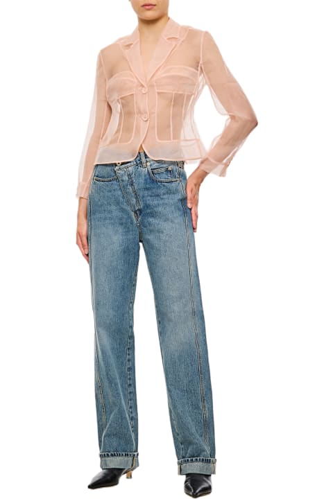 Simone Rocha الملابس لـ السيدات Simone Rocha Fitted Bust Detail Jacket
