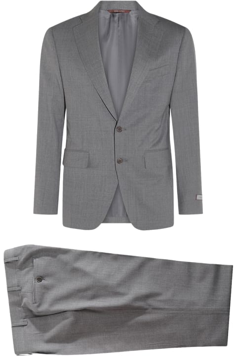 Canali for Men Canali Grey Wool Suits