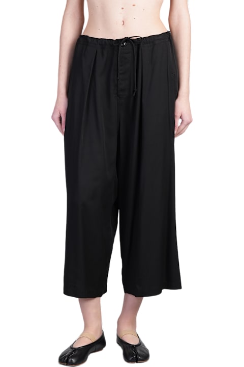 Yohji Yamamoto for Women Yohji Yamamoto Pants In Black Rayon