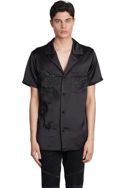 Balmain Shirts for Men Balmain Shirt In Black Polyester