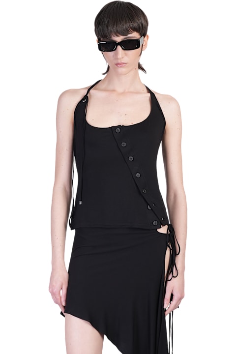 The Attico Topwear for Women The Attico Topwear In Black Viscose