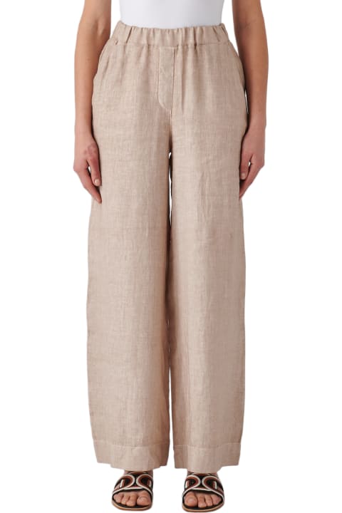Gran Sasso Pants & Shorts for Women Gran Sasso Linen Trousers
