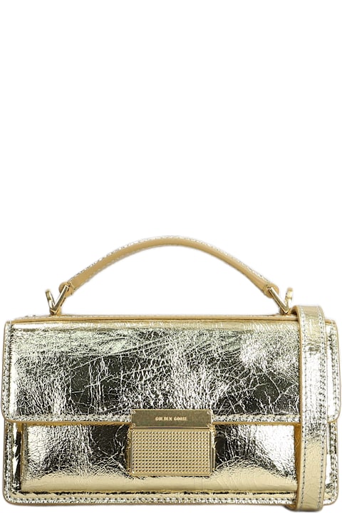 Bags for Women Golden Goose Venezia Small Shoulder Bag In Gold Leather