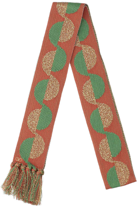 Valentino Garavani Scarves & Wraps for Women Valentino Garavani Antibes Cotton And Lurex Scarf