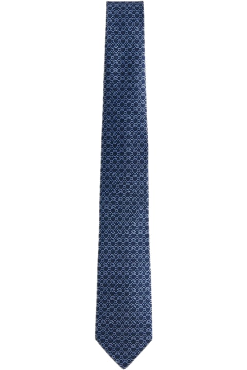 Ties for Men Ferragamo Traccia Silk Tie