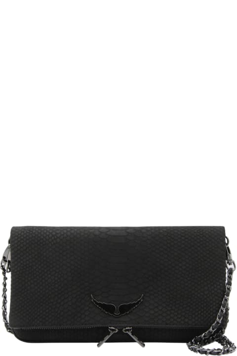 Zadig 
Voltaire for Men Zadig 
Voltaire Black Leather Rock Soft Savage Shoulder Bag