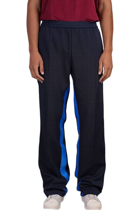 Adidas Originals by Wales Bonner for Men Adidas Originals by Wales Bonner Pique Tp Pants In Blue Cotton