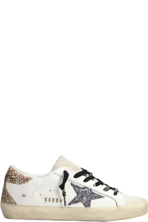 Sale for Women Golden Goose Superstar Sneakers In White Suede And Leather