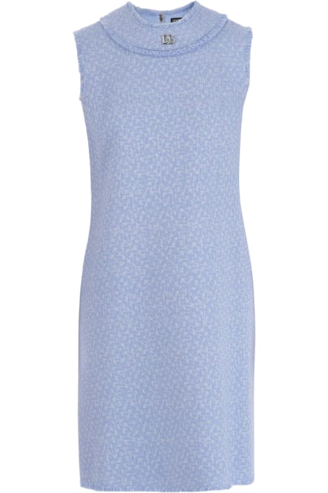 Homeware Dolce & Gabbana Rachel Tweed Dress With Dg Logo