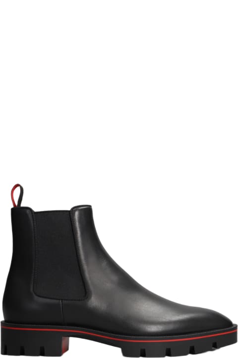 メンズ Christian Louboutinのブーツ Christian Louboutin Alpinosol Ankle Boot In Calf Leather