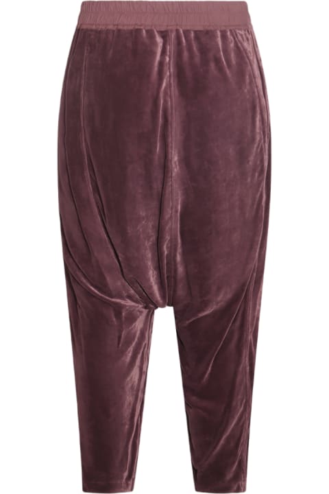 Fashion for Women Rick Owens Amethyst Viscose And Silk Blend Pants