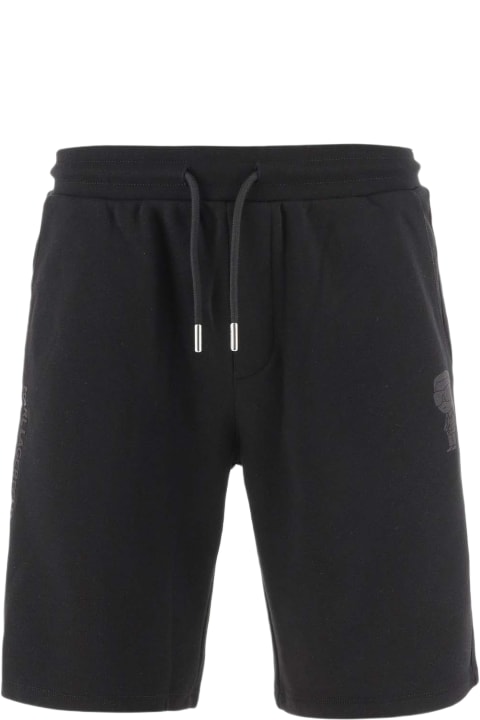 Pants for Men Karl Lagerfeld Cotton Blend Logo Shorts