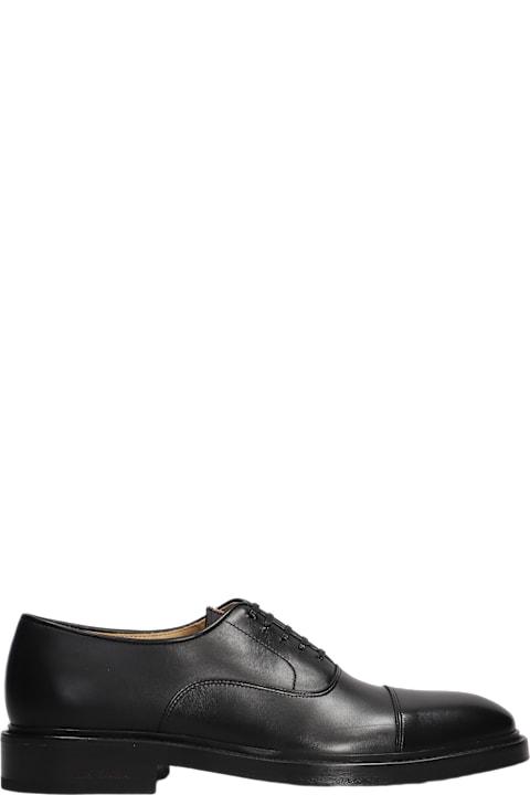 Paul Smith Loafers & Boat Shoes for Men Paul Smith Balthazar Lace Up Shoes In Black Leather
