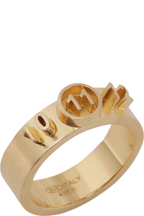 メンズ ジュエリー Maison Margiela Gold-tone Metal Ring