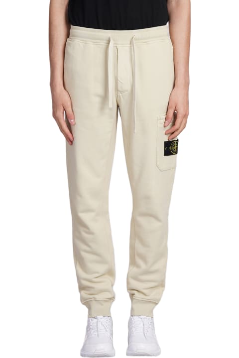 Stone Island for Men Stone Island Pants In Green Cotton