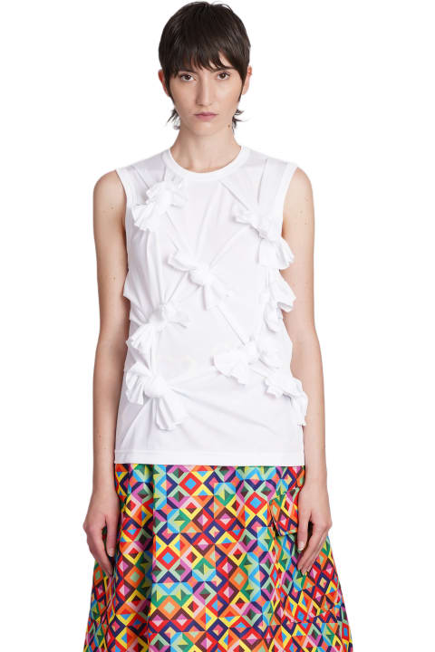Comme des Garçons Topwear for Women Comme des Garçons Tank Top In White Polyester
