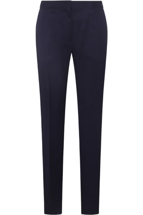 Jil Sander Pants & Shorts for Women Jil Sander Navy Blue Viscose Trousers