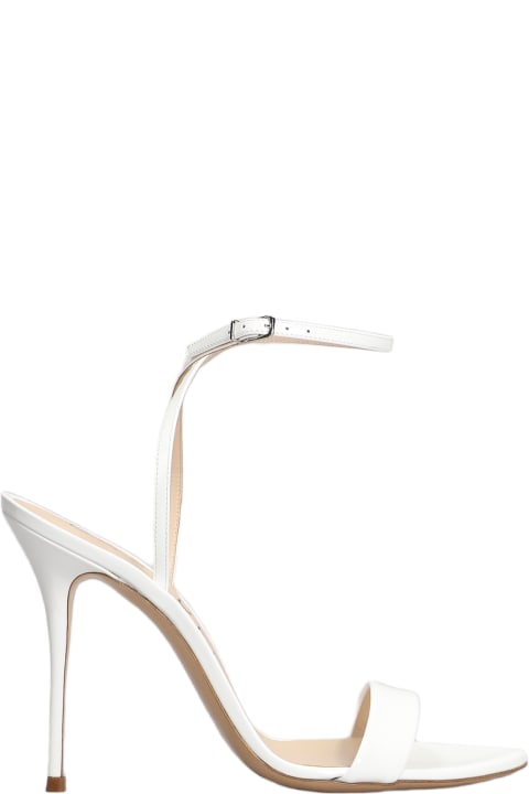 Casadei for Women Casadei Scarlet Sandals In White Patent Leather