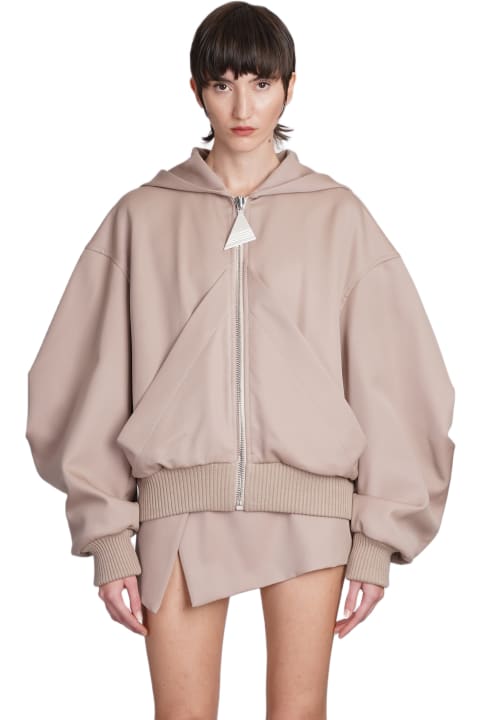 The Attico Coats & Jackets for Women The Attico Hooded Zip-up Bomber Jacket