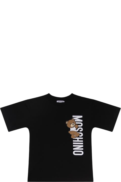 Moschino Kids Moschino Black Cotton T-shirt