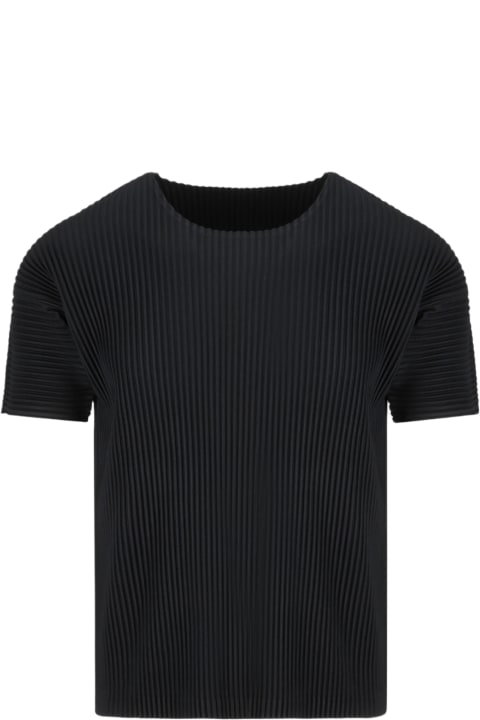 Homme Plissé Issey Miyake Clothing for Men Homme Plissé Issey Miyake Basic Pleated T-shirt