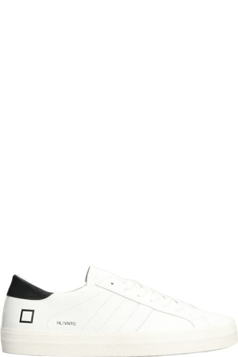D.A.T.E. Sneakers for Men D.A.T.E. Hill Low Sneakers In White Leather