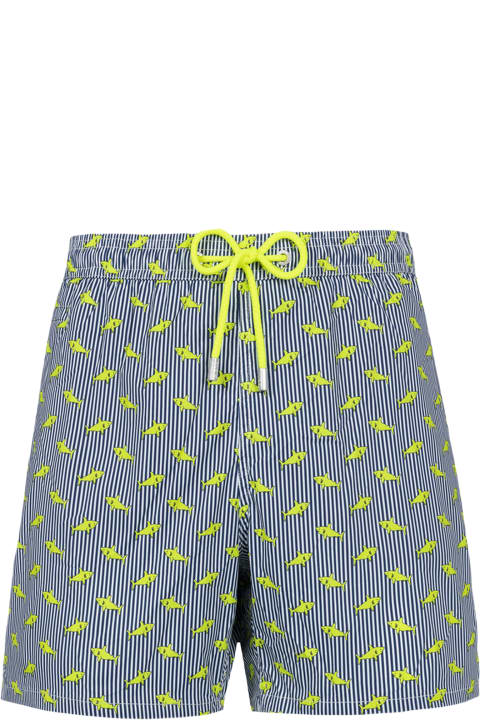 أدوات منزلية MC2 Saint Barth Comfort Light Classic Stretch Swim Shorts With Sharks Print