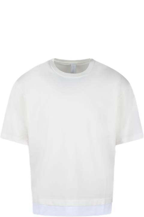 Neil Barrett for Men Neil Barrett Slim Dropped Shoulder Bicolor T-shirt