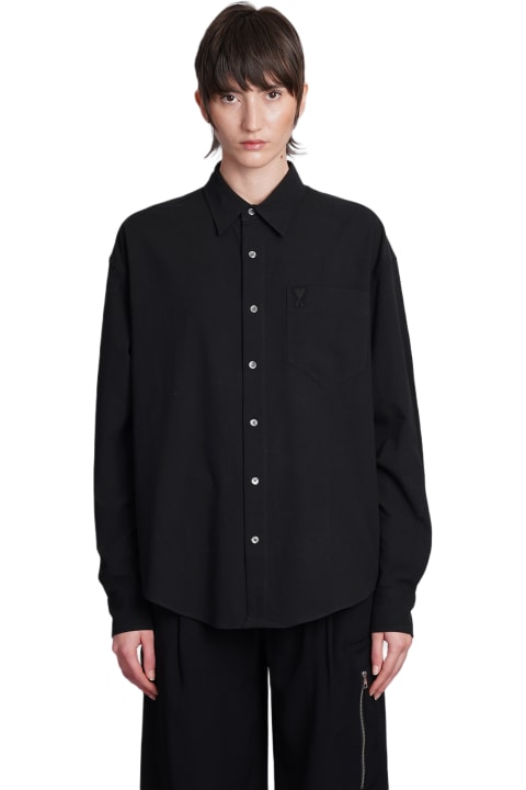 Ami Alexandre Mattiussi for Women Ami Alexandre Mattiussi Shirt In Black Cotton