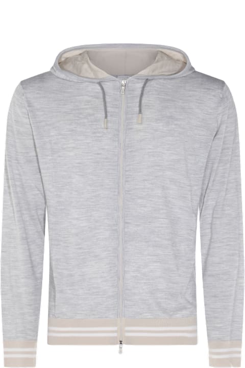 Eleventy for Men Eleventy Grey And Beige Knitwear