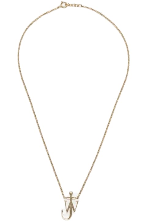 J.W. Anderson Necklaces for Women J.W. Anderson Brass Logo Necklace