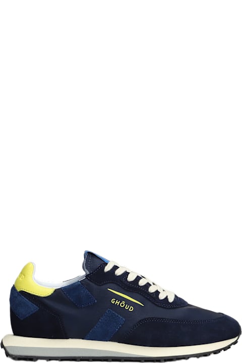 GHOUD Sneakers for Men GHOUD Rush Sneakers In Blue Suede And Fabric