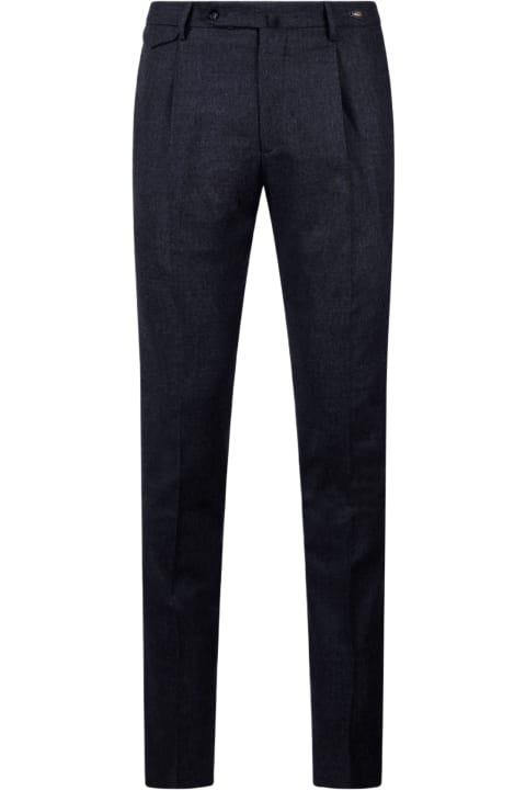 Tagliatore Pants for Men Tagliatore Wool Stretch Tailored Trousers