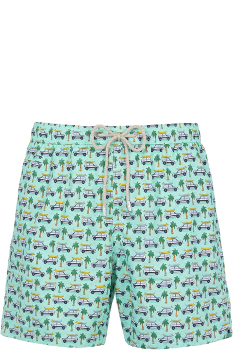 Homeware MC2 Saint Barth Man Lightweight Fabric Swim-shorts Lighting Micro Fantasy With Panda Print | Panda Special Edition