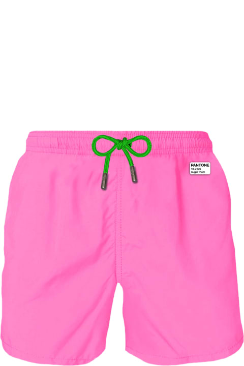 MC2 Saint Barth Swimwear for Men MC2 Saint Barth Man Pink Fluo Swim Shorts | Pantone Special Edition
