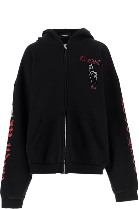 WE11 DONE for Women WE11 DONE Cotton Sweatshirt With Elleven Pattern