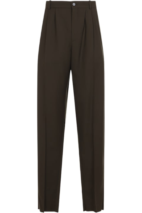 Saint Laurent Pants for Men Saint Laurent Saint Laurent Wool Pants With Creases