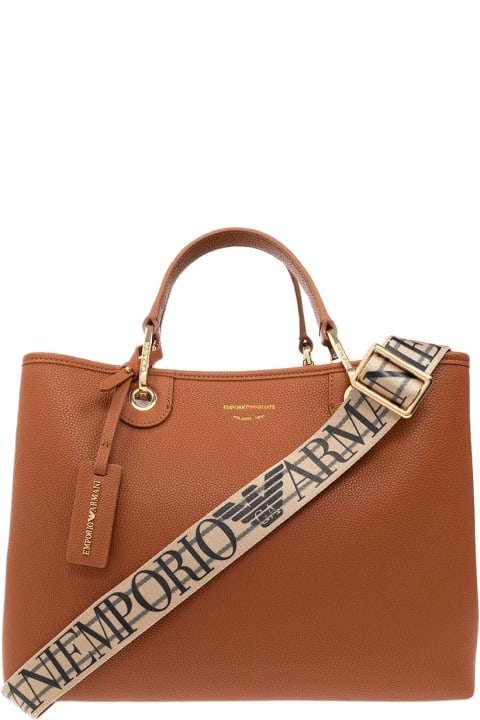 トートバッグ EMPORIO ARMANI Woman Tote bags Leather Y3D165YFO5B 85550 Emporio Armani MyEA medium leatherette tote bag for women