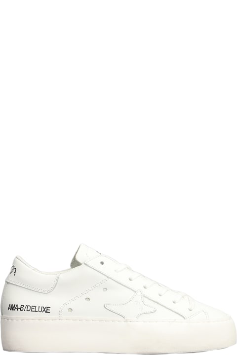 AMA-BRAND Wedges for Women AMA-BRAND Sneakers In White Leather