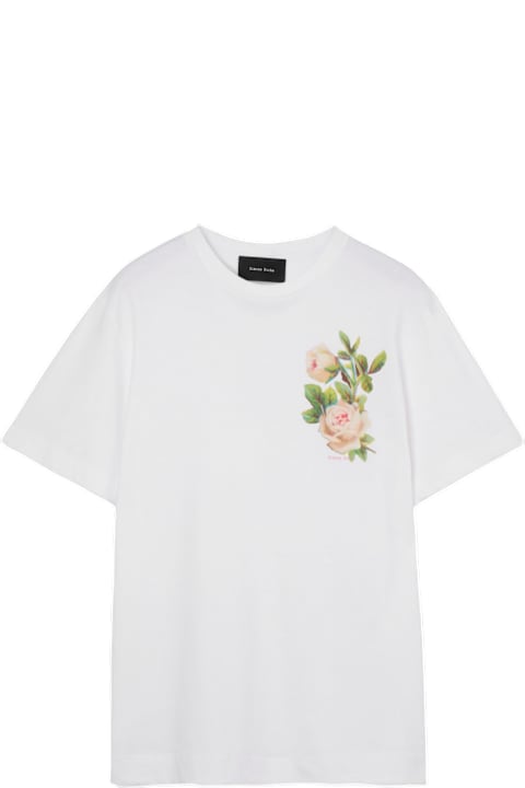 Simone Rocha for Women Simone Rocha Rose Banquet Print T-shirt