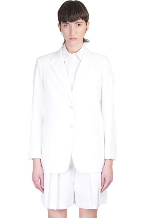 Theory Coats & Jackets for Women Theory Blazer In White Linen