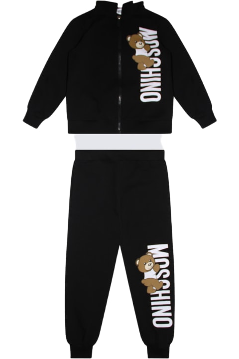ウィメンズ Moschinoのニットウェア＆スウェットシャツ Moschino Black Cotton Jumpsuits