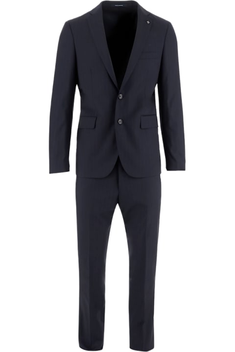 Suits for Men Tagliatore Stretch Wool Suit