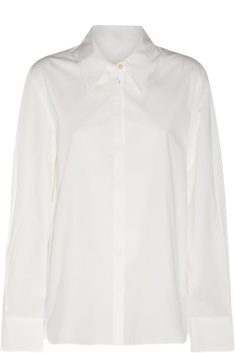 ウィメンズのQuiet Luxury Khaite White Cotton Shirt