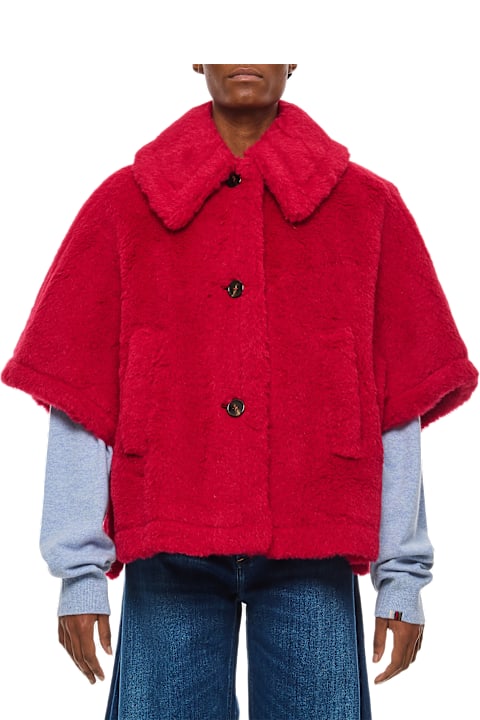 Max Mara Coats & Jackets for Women Max Mara Tenebre Teddy Cape