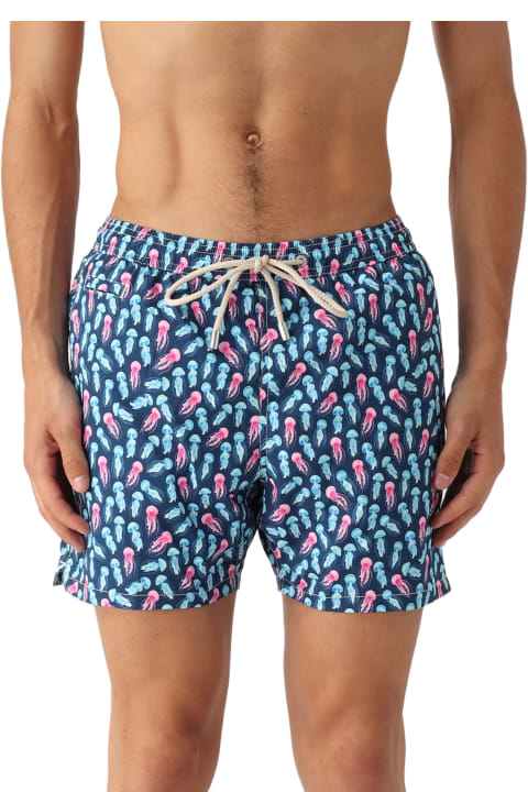 Swimwear for Men MC2 Saint Barth Light And Stretch Swimshort Drop Crab Swim Shorts