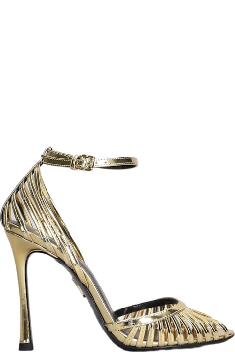 retrofete for Women retrofete Analu Sandals In Gold Leather