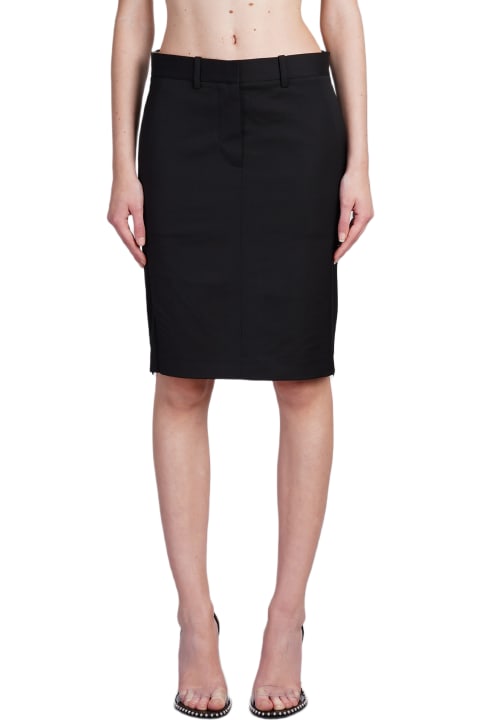 Fashion for Women Helmut Lang Skirt In Black Wool
