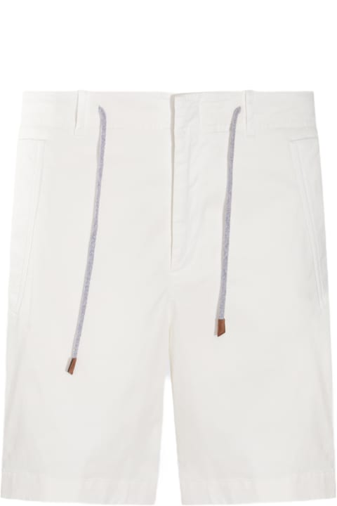 Eleventy Pants for Men Eleventy White Cotton Shorts